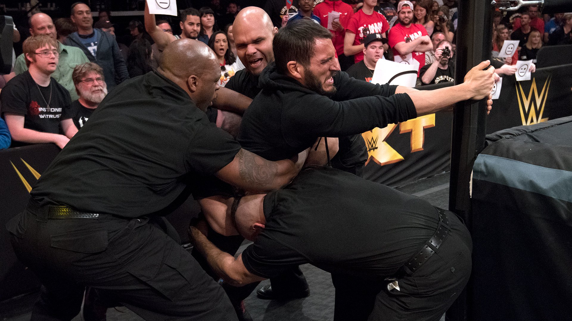 Here’s Johnny!: Gargano stuns Tommaso Ciampa with surprise attack from the crowd
