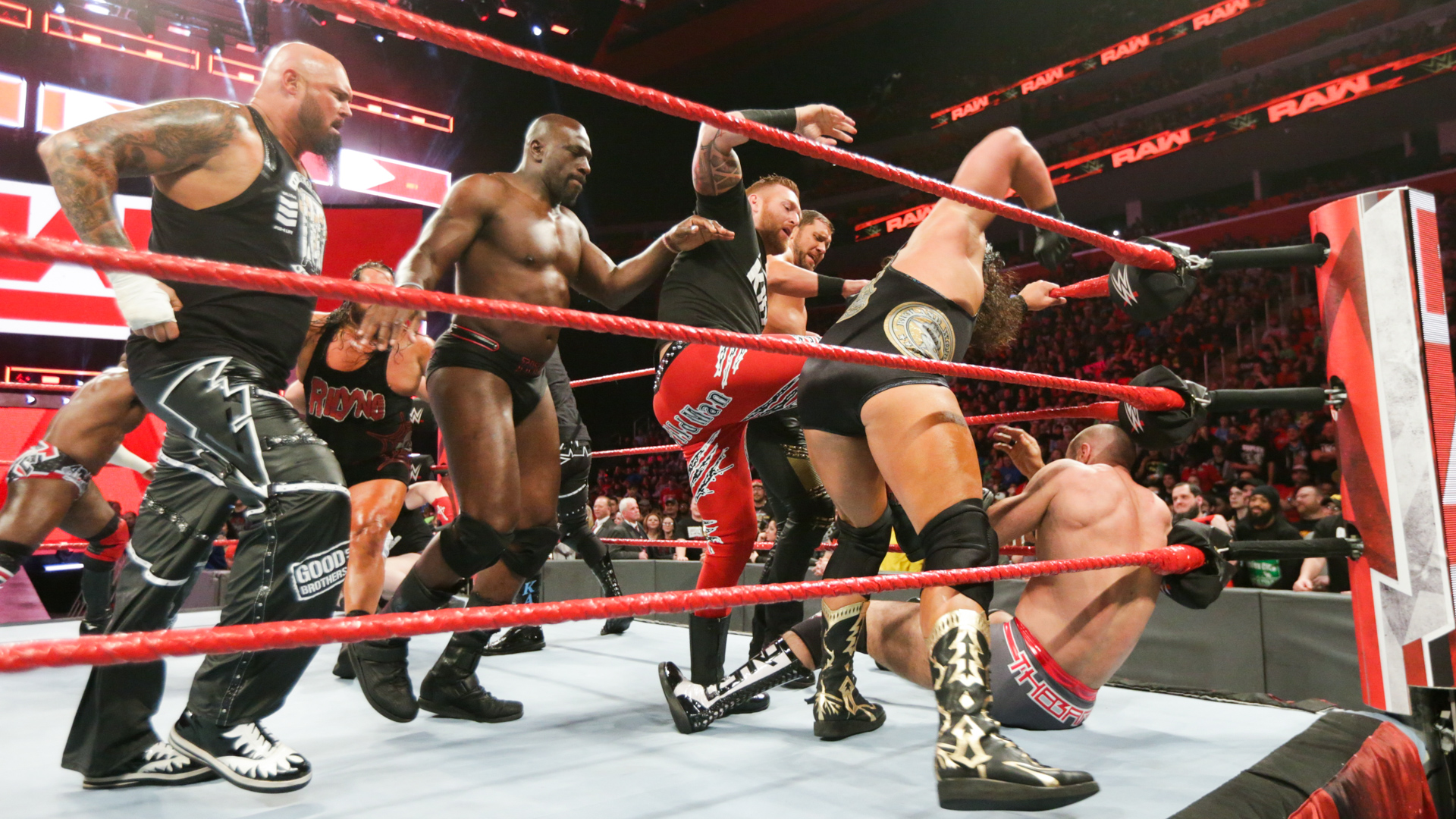 The Raw Tag Team division attacked Raw Tag Team Champions Cesaro & Sheamus