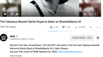 WWE Silences Fans from Trash Talking Moolah on YouTube