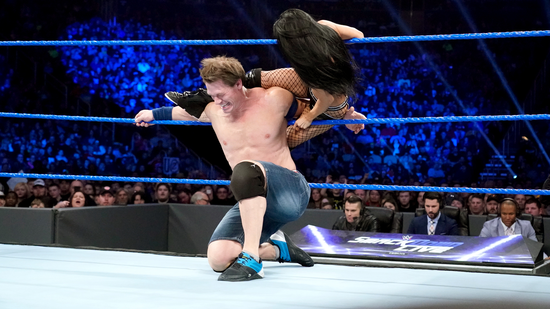 John Cena & Becky Lynch def. Andrade “Cien” Almas & Zelina Vega