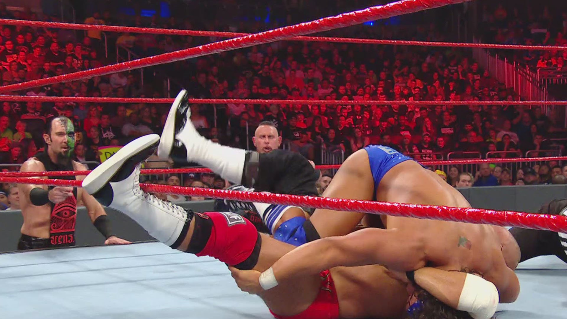 Raw Tag Team Champions Bobby Roode & Chad Gable def. The Revival (Lumberjack Match)