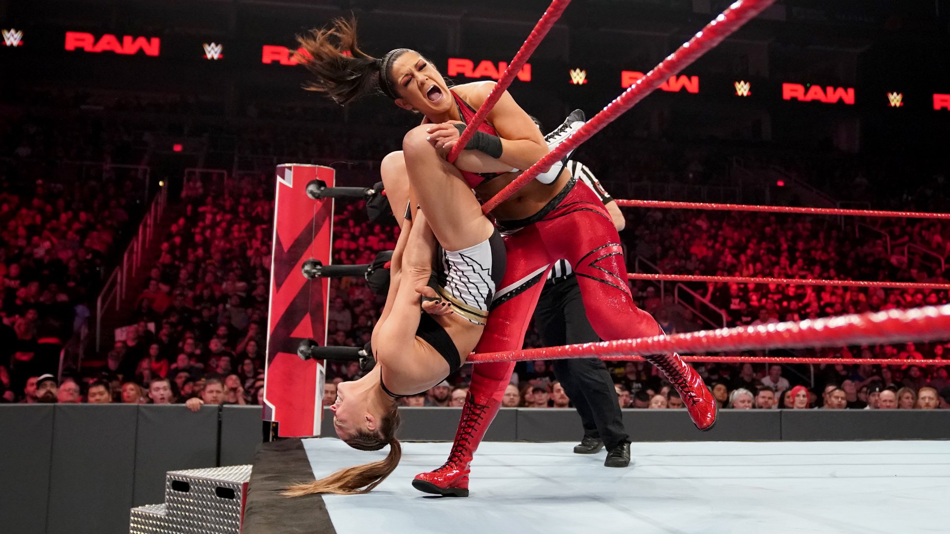 Raw Women’s Champion Ronda Rousey def. Bayley (Open Challenge)