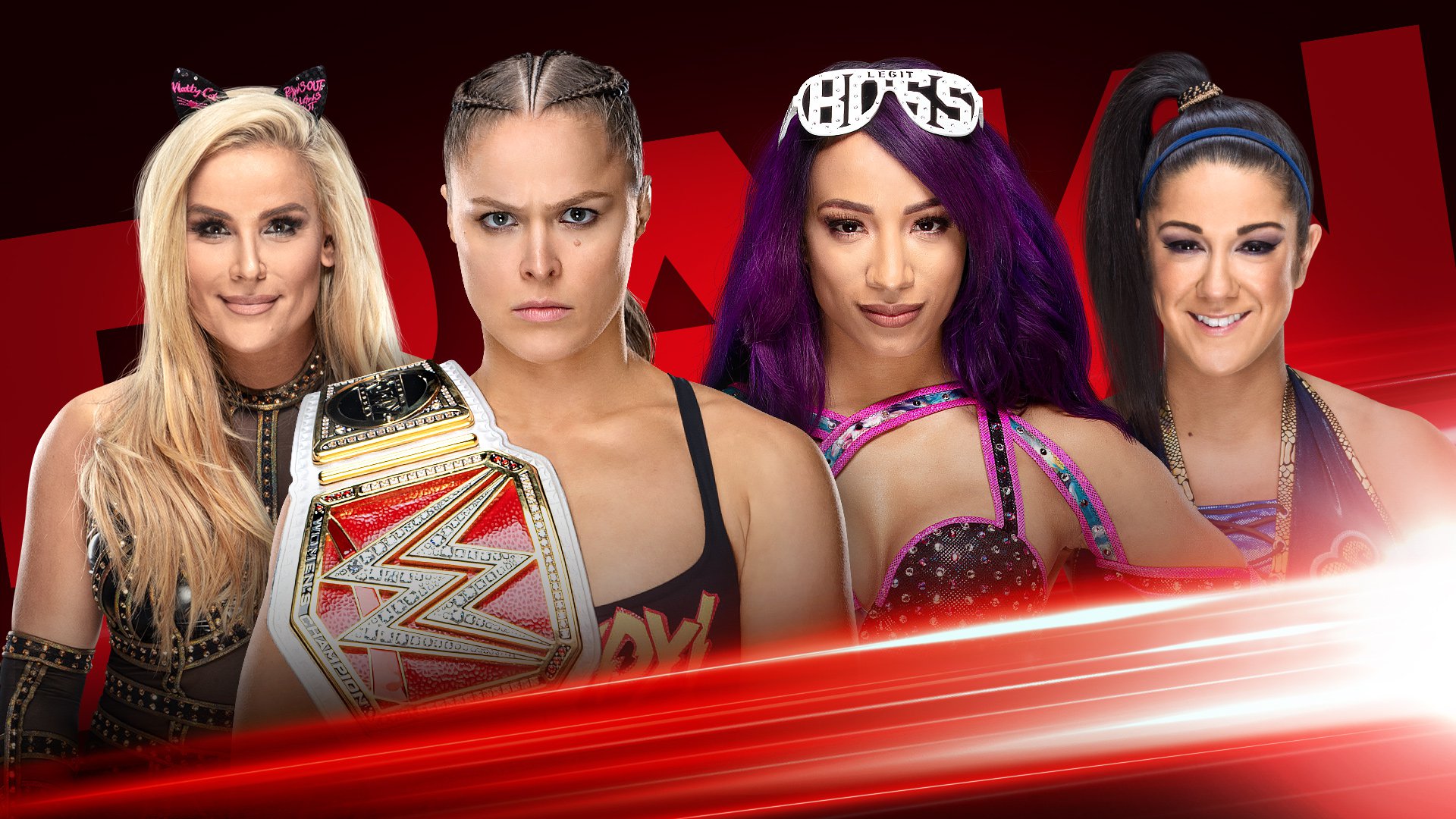 Ronda Rousey & Natalya to square off against Sasha Banks & Bayley this Monday night