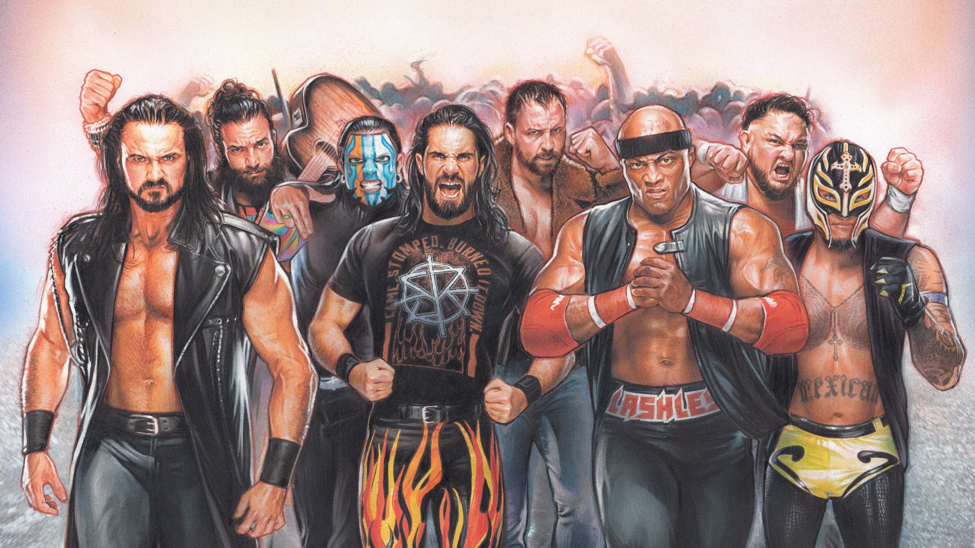 The 1991 Royal Rumble poster reimagined with modern Superstars