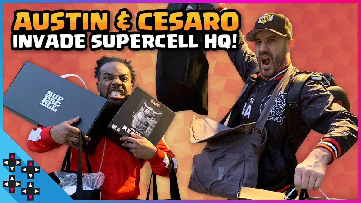 Xavier Woods and Cesaro invade Supercell headquarters after being called out