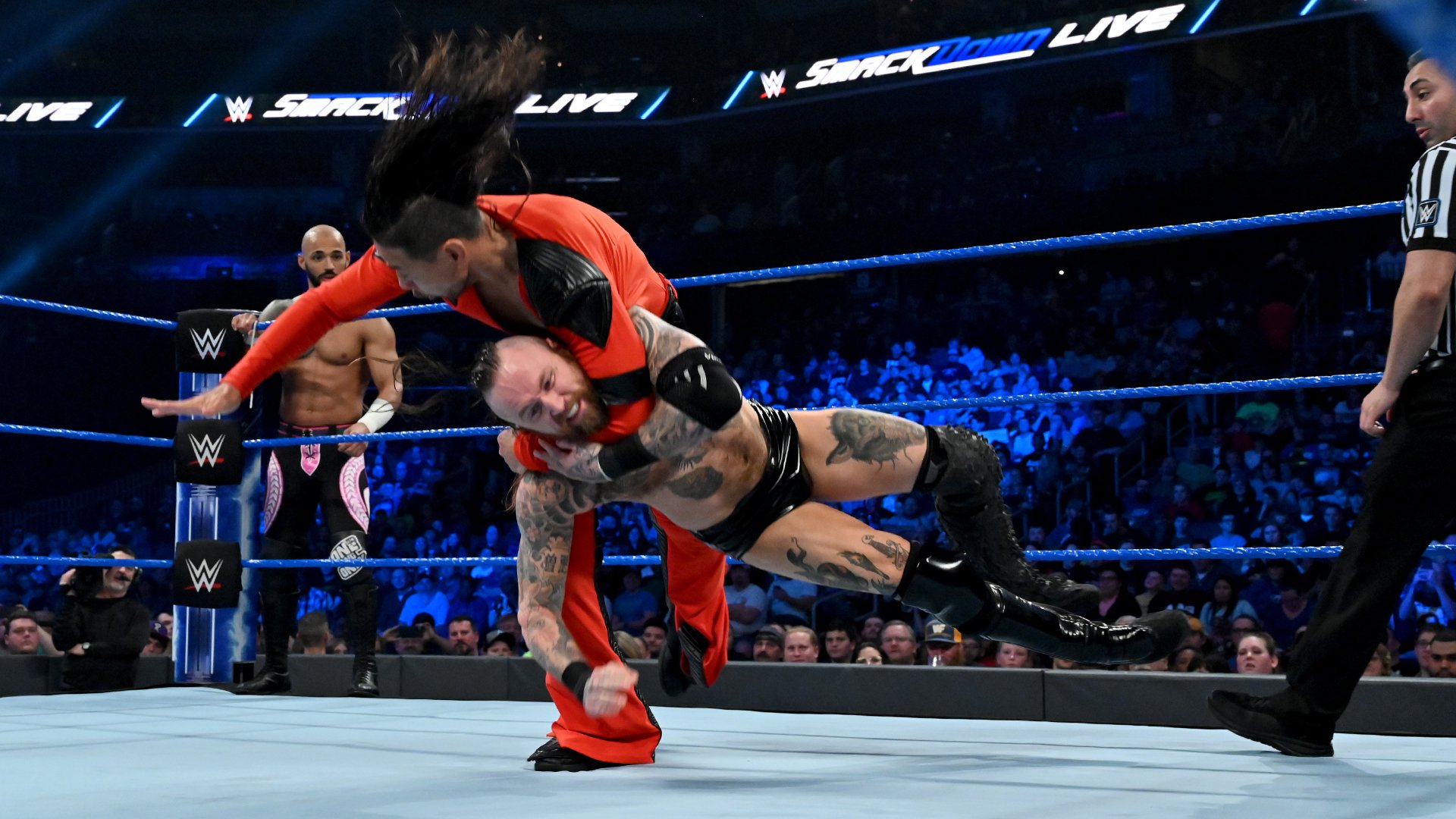 Aleister Black & Ricochet def. Shinsuke Nakamura & Rusev