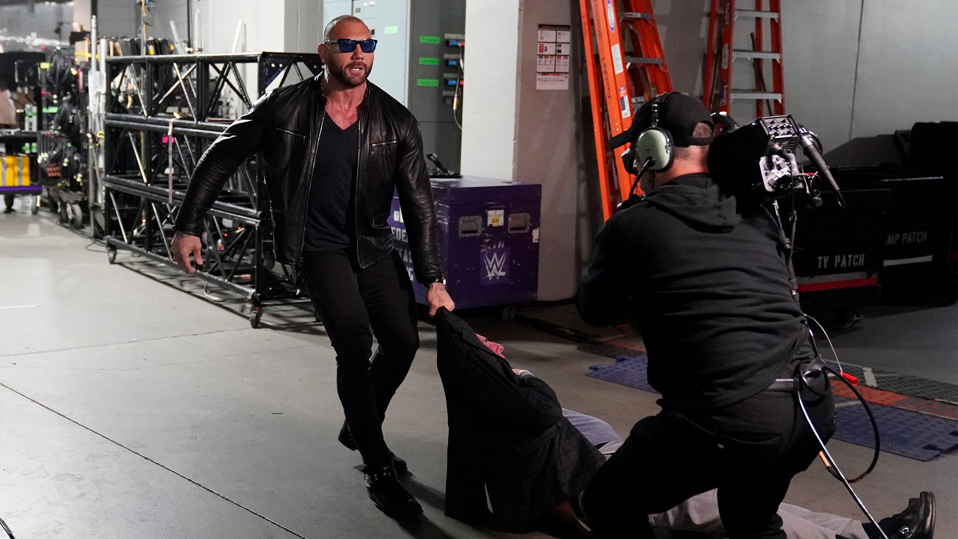 Batista attacked Ric Flair during his birthday celebration