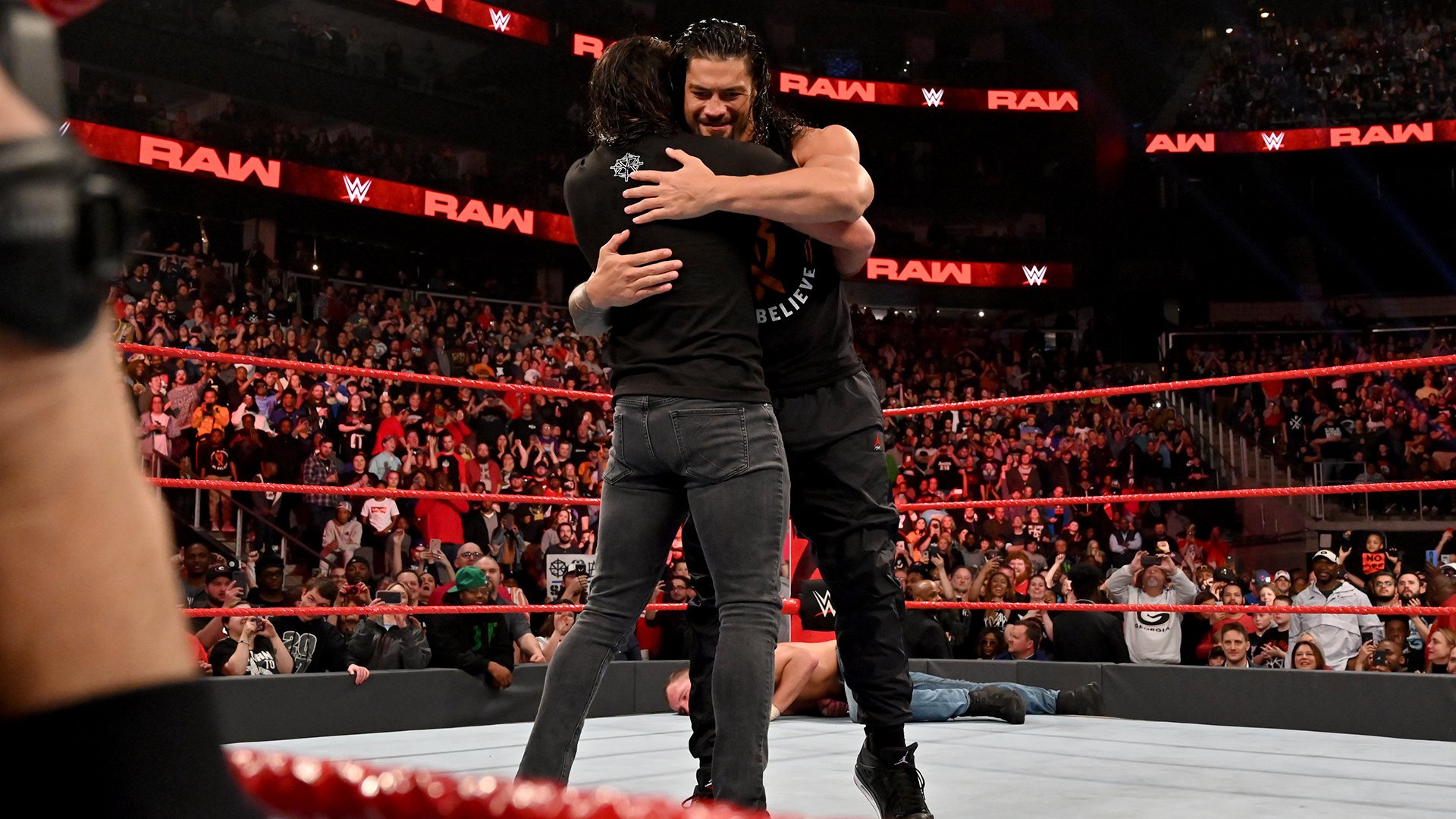 Drew McIntyre def. Dean Ambrose (No Disqualification Match); Roman Reigns and Seth Rollins saved Ambrose from a post-match attack