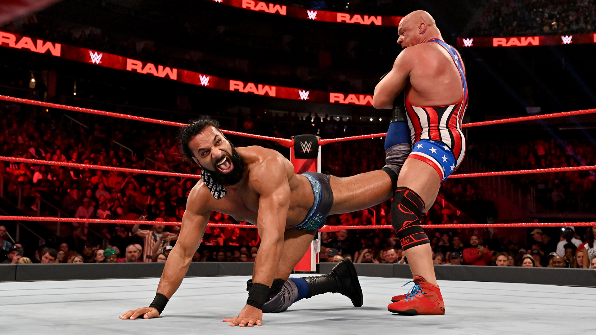 Kurt Angle def. Jinder Mahal