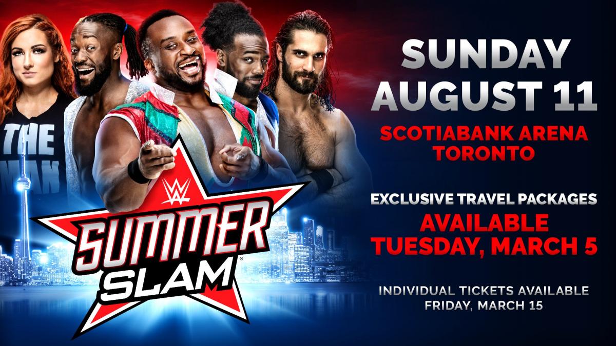 SummerSlam Travel Packages will be available March 5 at noon ET