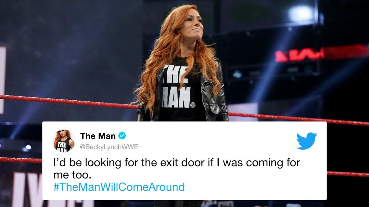 Becky Lynch when Seth Rollins stopped using Twitter
