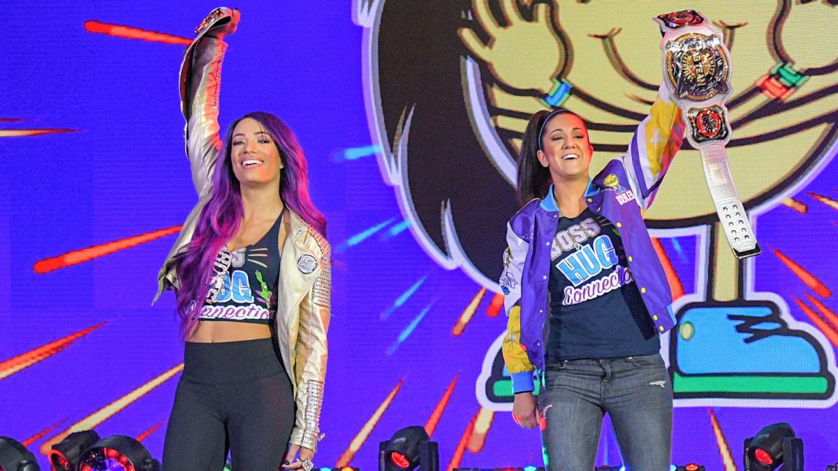 The Boss ‘n’ Hug Connection brought the new Women’s Tag Team Titles to NXT