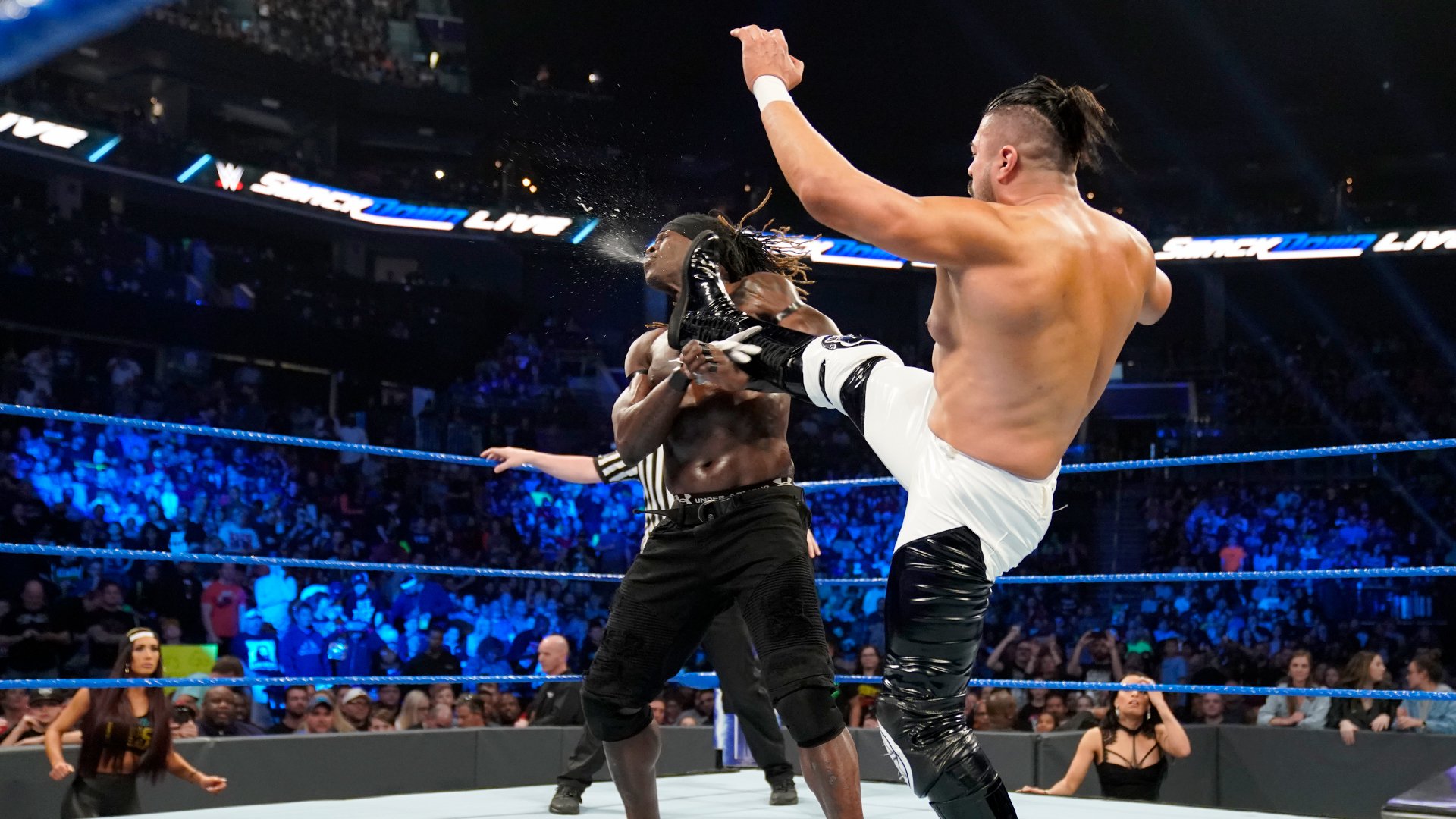 United States Champion R-Truth def. Andrade and Rey Mysterio in a Triple Threat Match