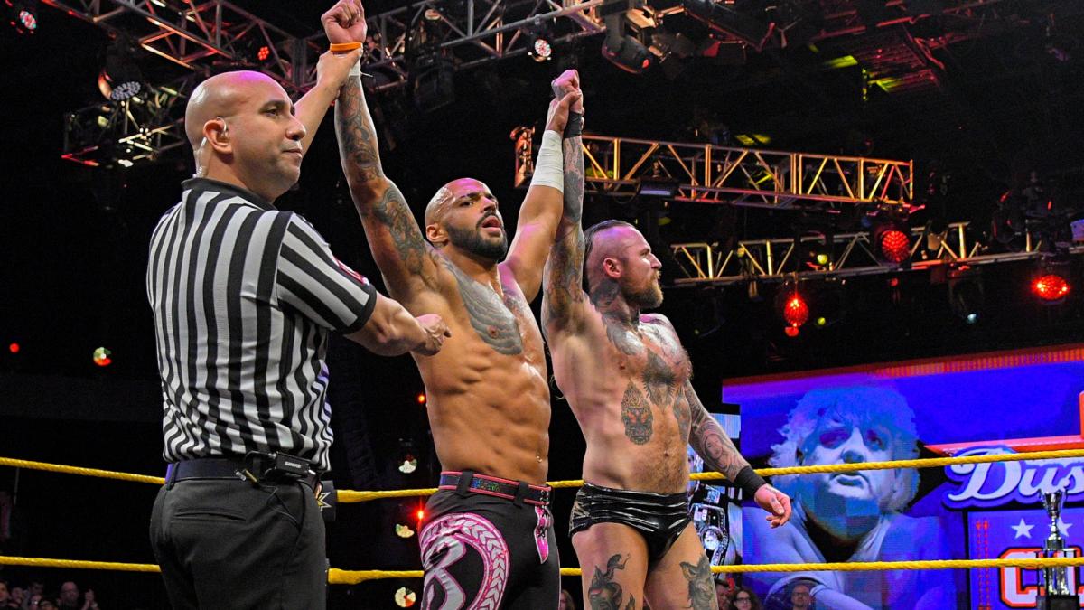 Aleister Black & Ricochet def. Fabian Aichner & Marcel Barthel