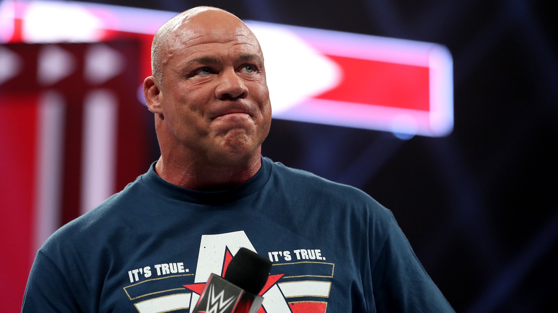 Kurt Angle def. Apollo Crews and revealed the date of his farewell match