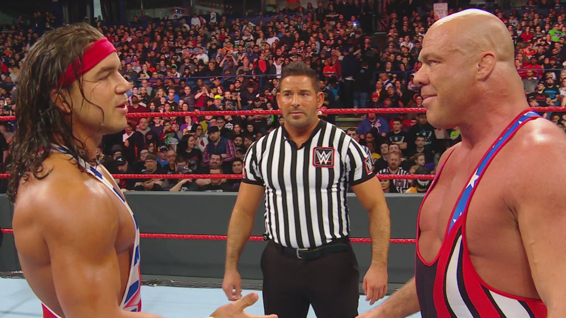 Kurt Angle def. Chad Gable and revealed the identity of his final opponent