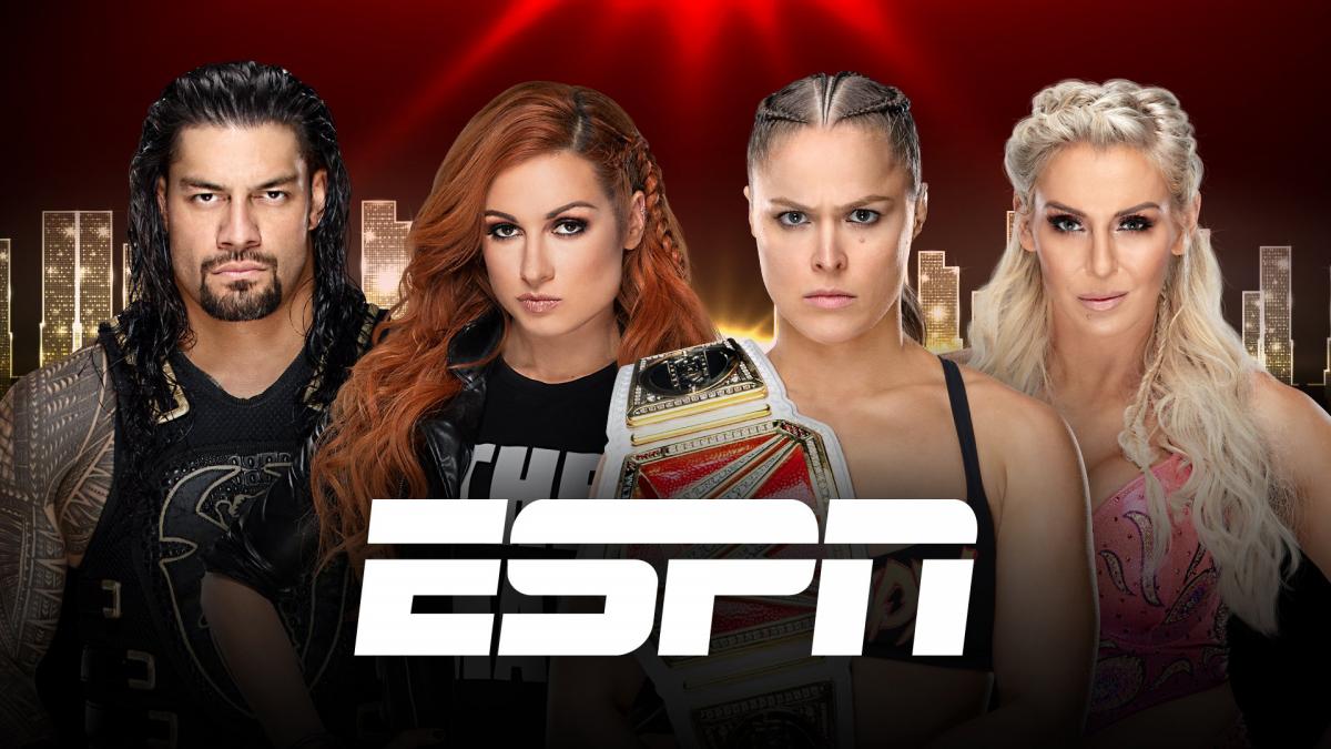 Roman Reigns, Becky Lynch, Charlotte Flair and Ronda Rousey take over ESPN