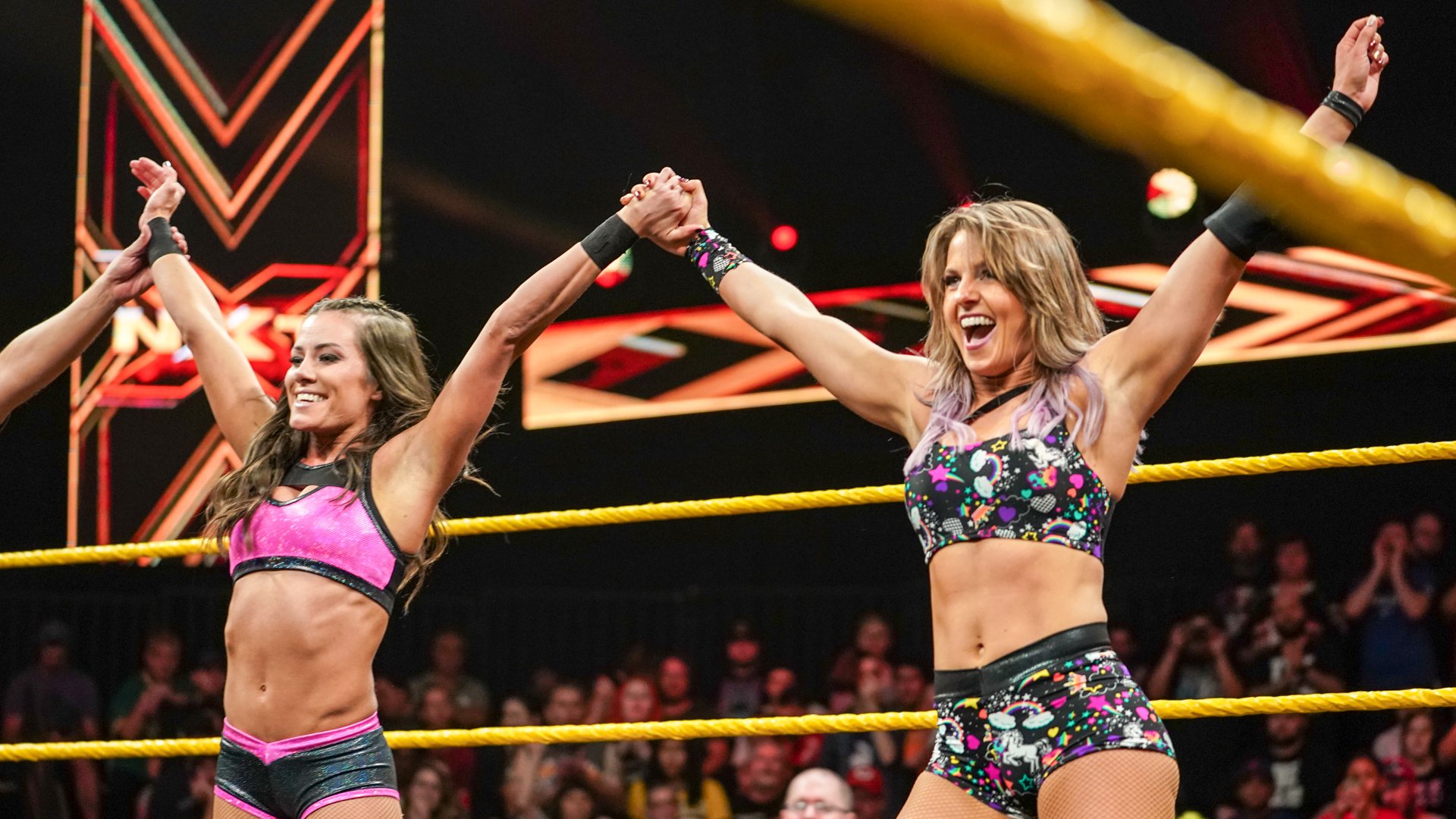 Candice LeRae & Kacy Catanzaro def. Aliyah & Vanessa Borne