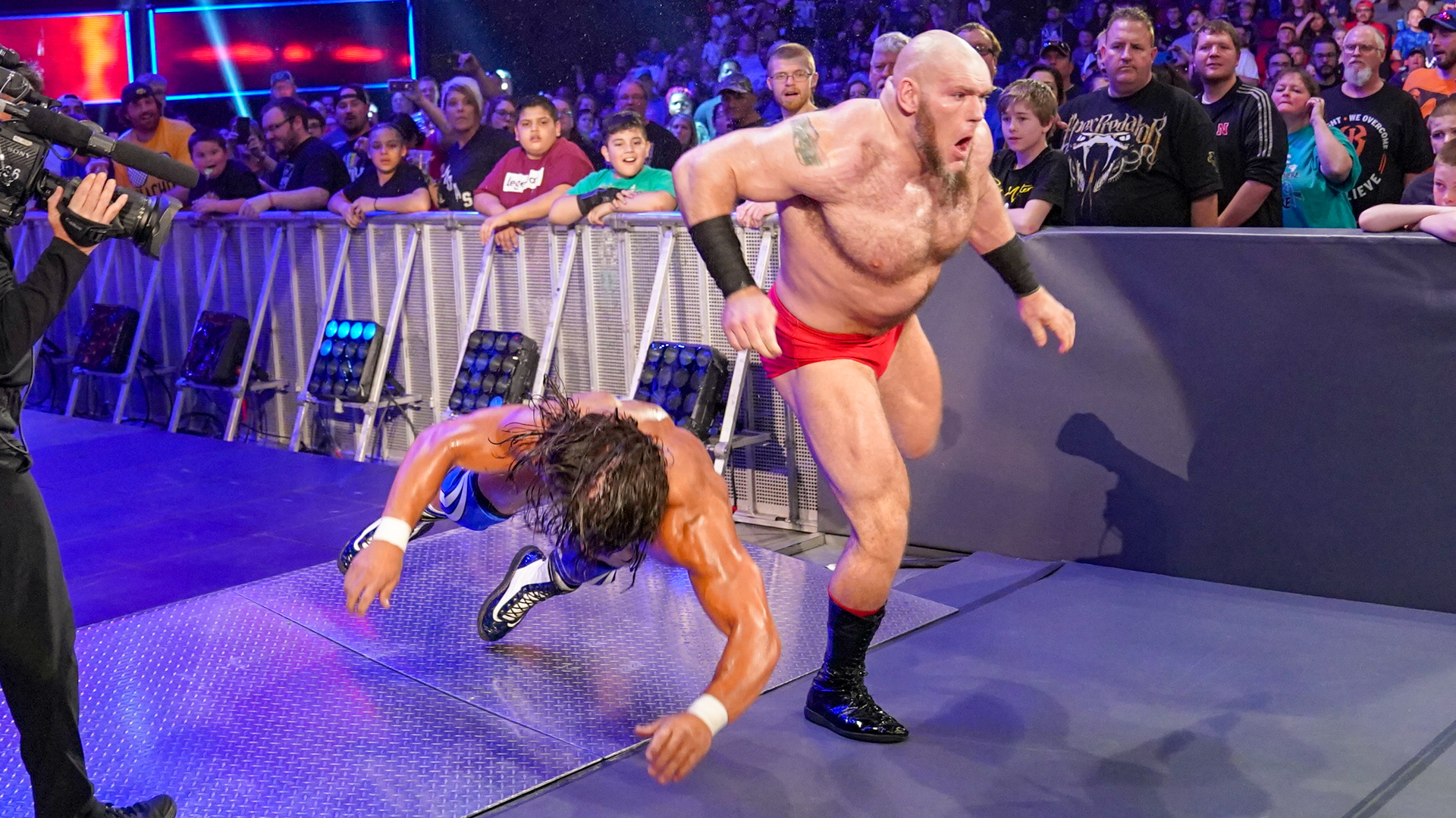 Lars Sullivan once again demolished several Superstars