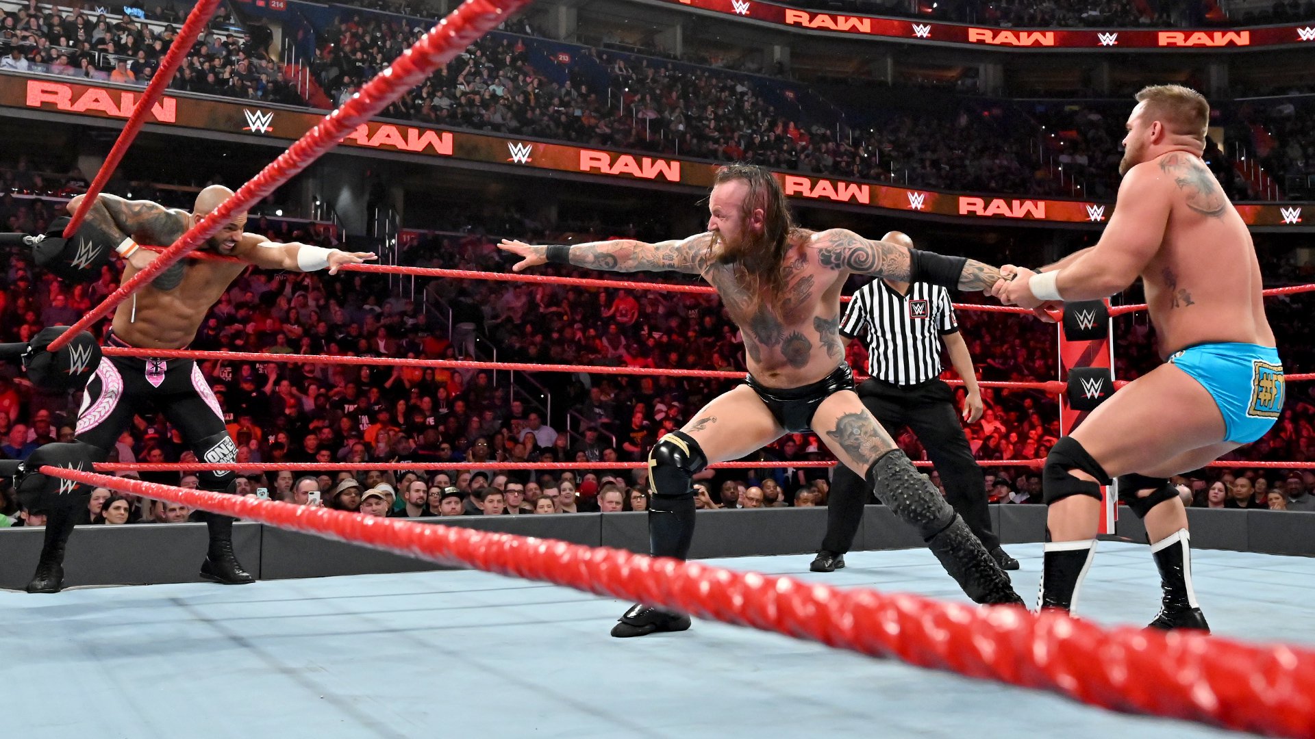 Raw Tag Team Champions The Revival def. Aleister Black & Ricochet via Count-out