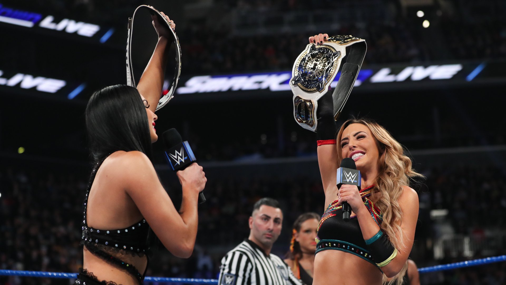 The IIconics def. The Brooklyn Belles to retain the WWE Women’s Tag Team Titles