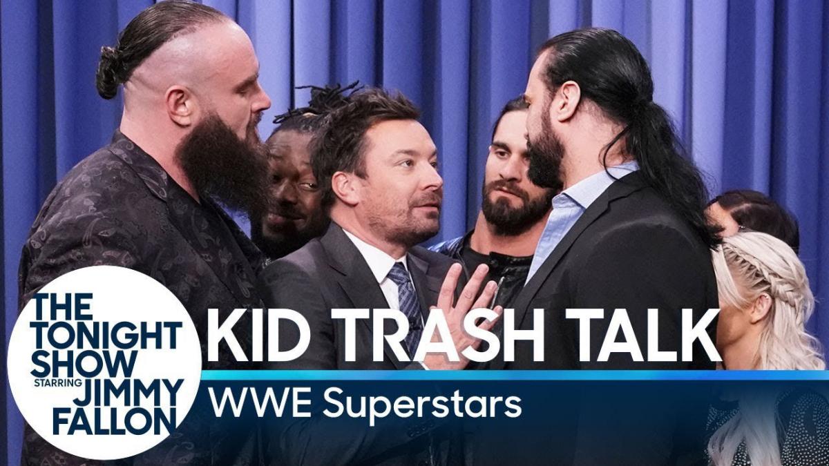 WWE Superstars play “Kid Trask Talk” on “The Tonight Show Starring Jimmy Fallon”