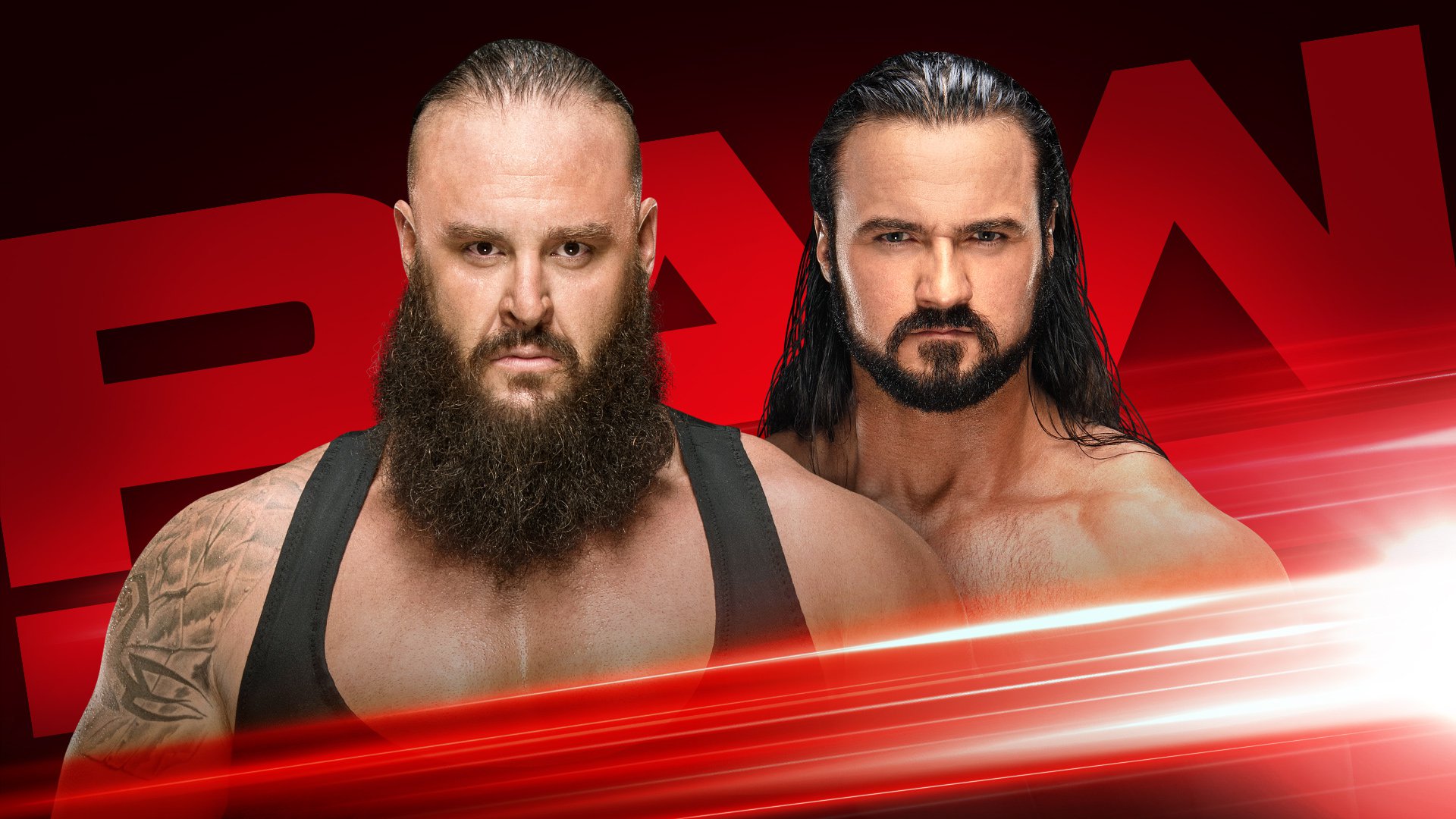 Braun Strowman locks up with Drew McIntyre