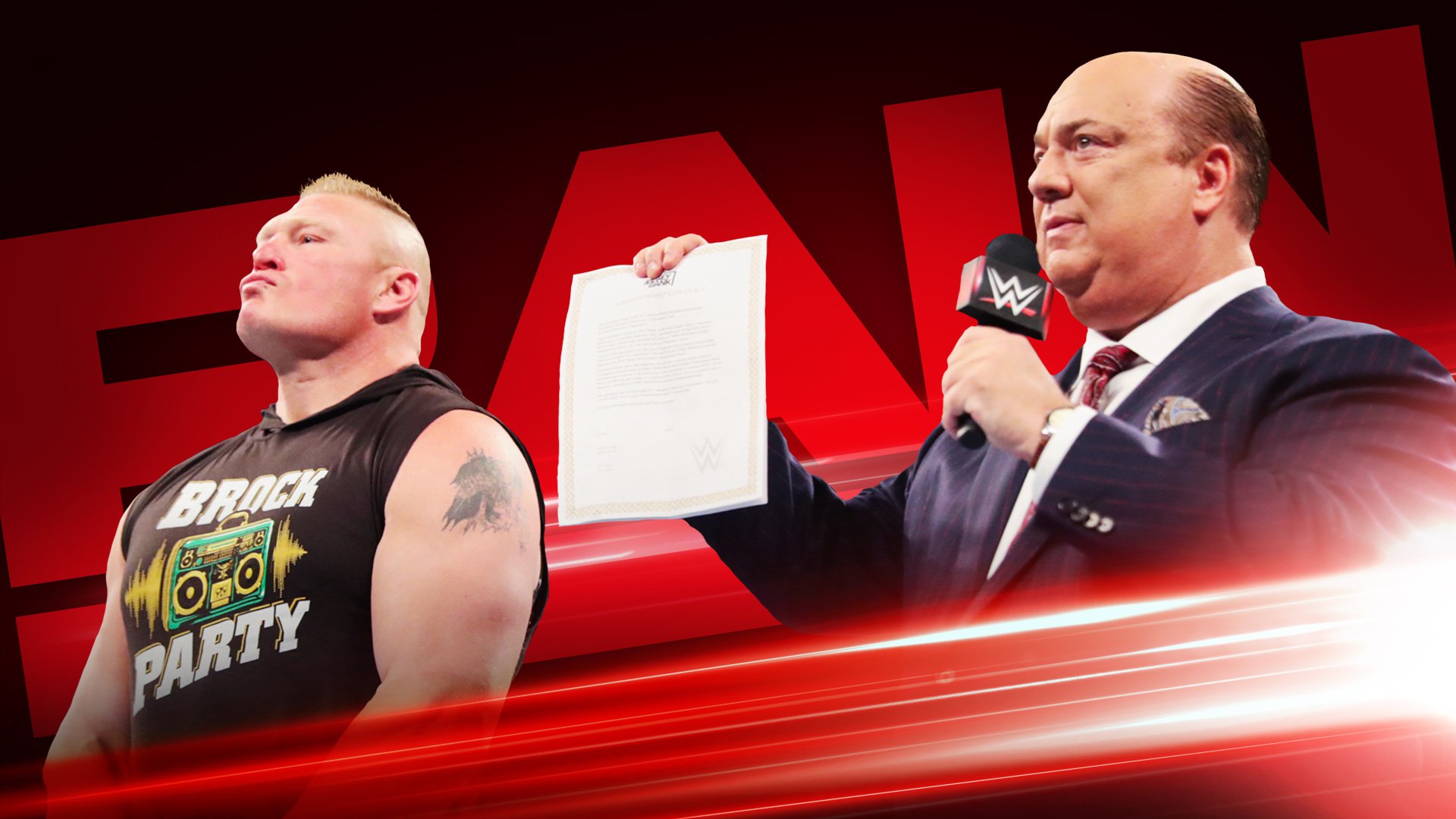 Heyman announces Lesnar will cash in on Rollins this Monday