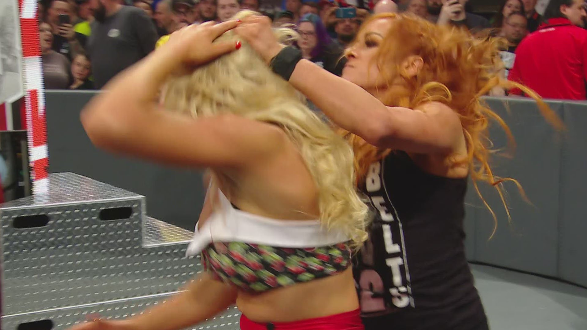 Lacey Evans def. Allie Catrina; Raw & SmackDown Women’s Champion Becky Lynch brawled with Evans after the match