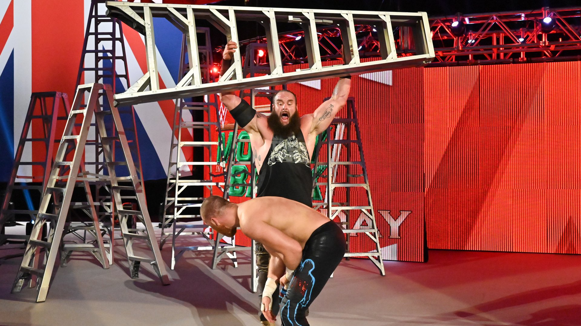 Sami Zayn def. Braun Strowman to take Strowman’s place in the Men’s Money in the Bank Ladder Match (Falls Count Anywhere Match)