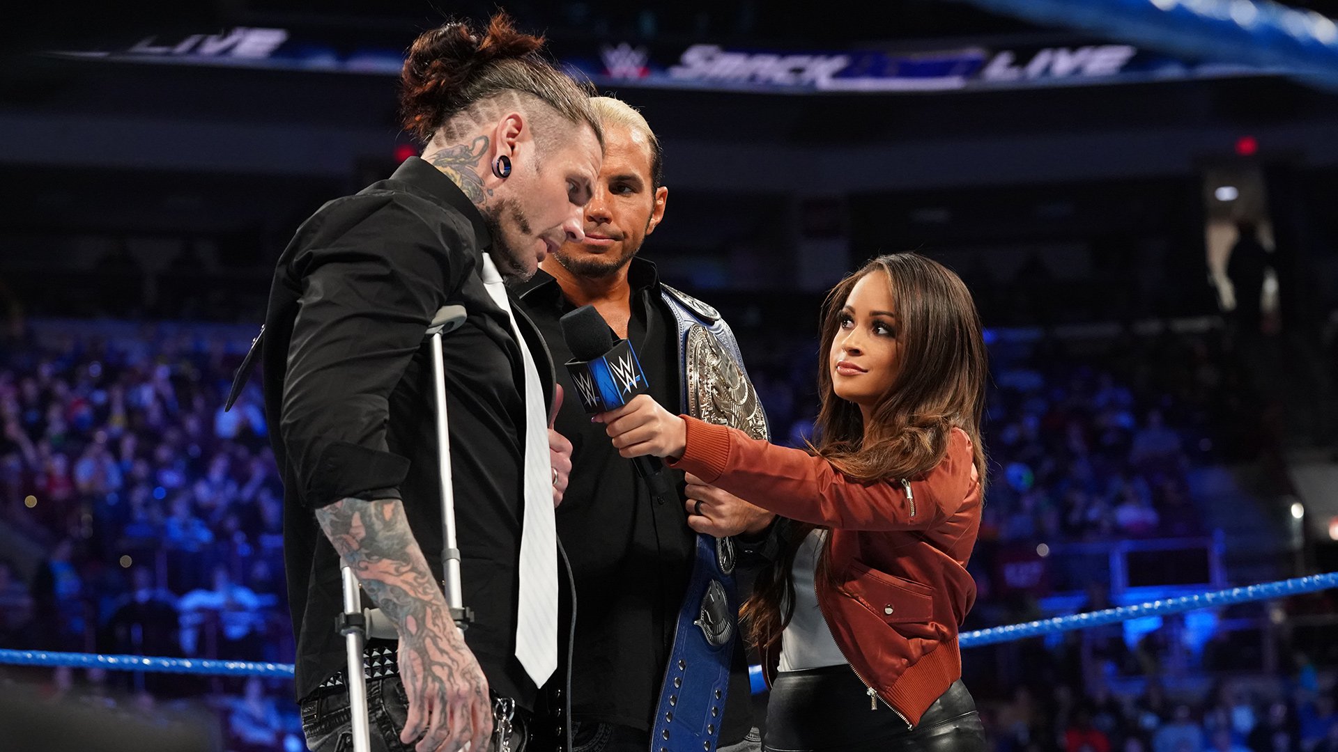 The Hardy Boyz addressed their future as SmackDown Tag Team Champions before Lars Sullivan attacked