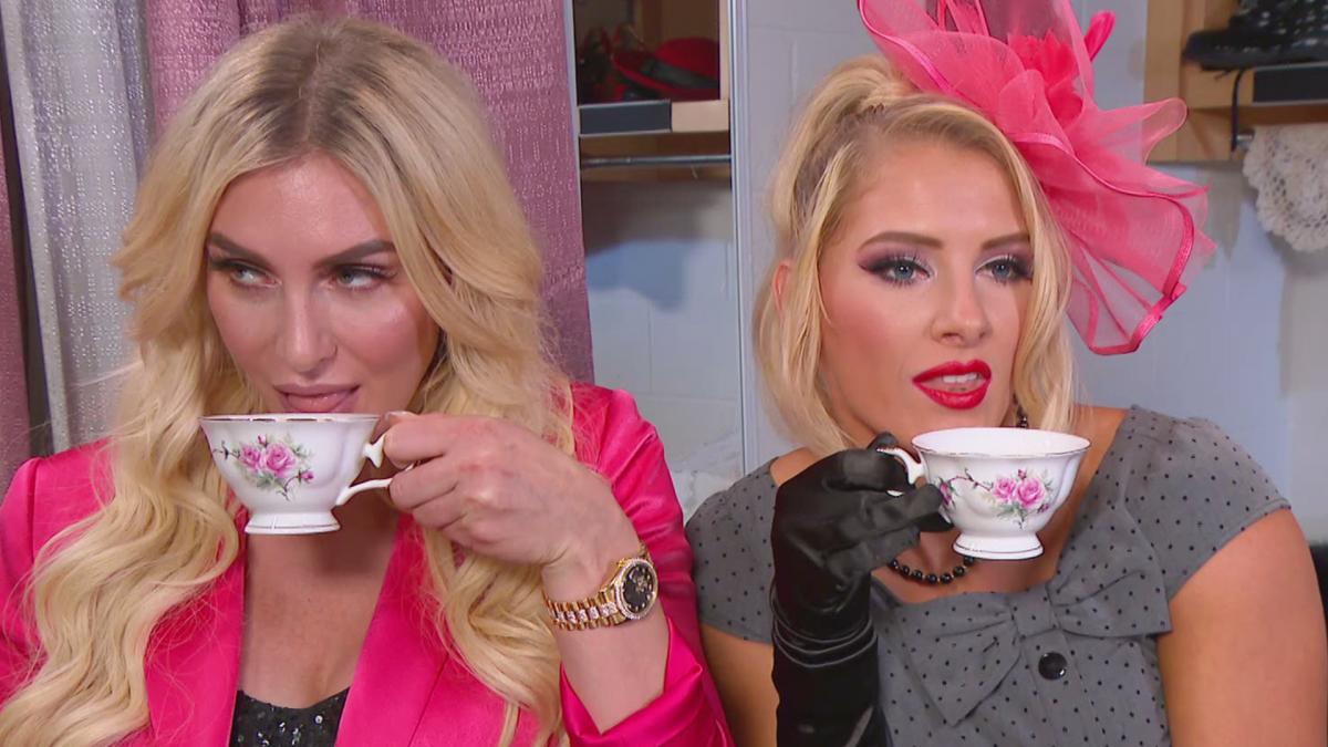 This week in WWE GIFs: Charlotte & Lacey spill the tea, Brock Lesnar gets down and more