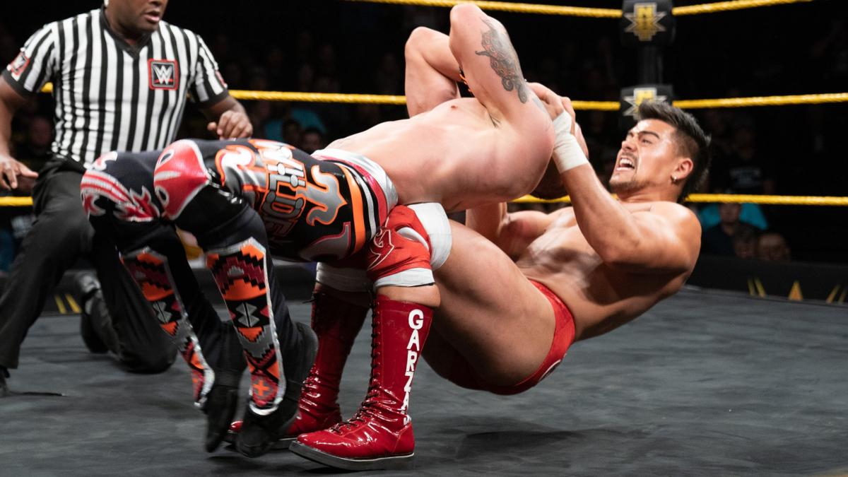 Angel Garza def. Joaquin Wilde in the first round of the NXT Breakout Tournament