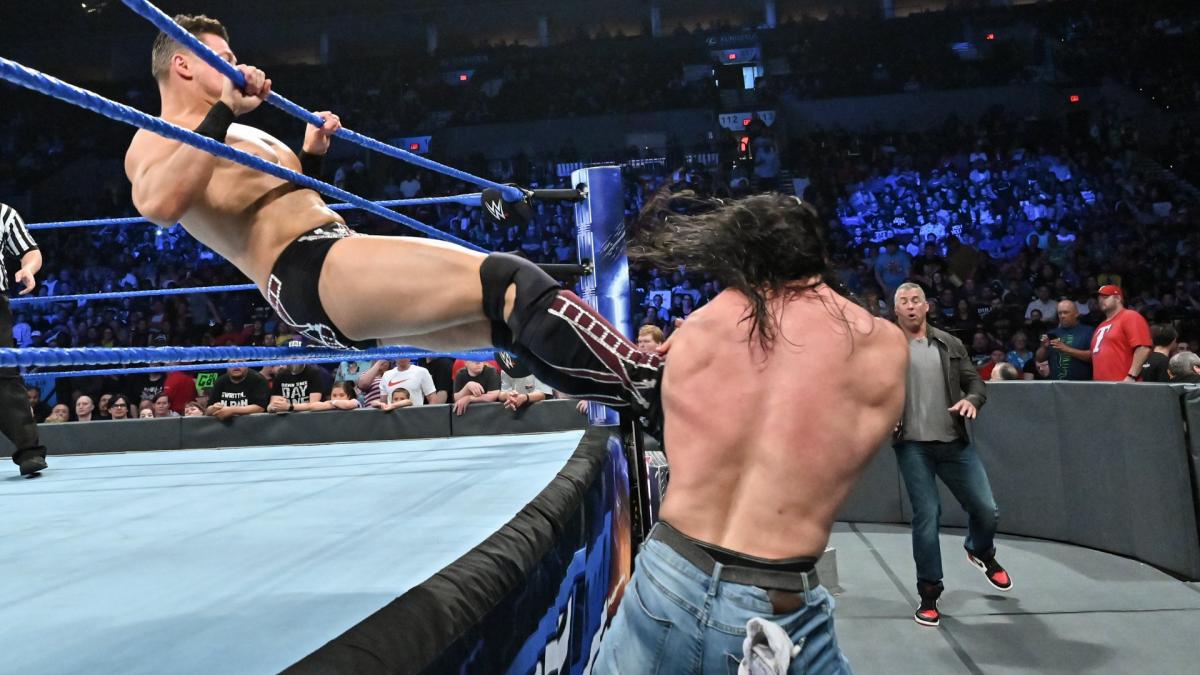 Elias def. The Miz in a 2-out-of-3 Falls Match
