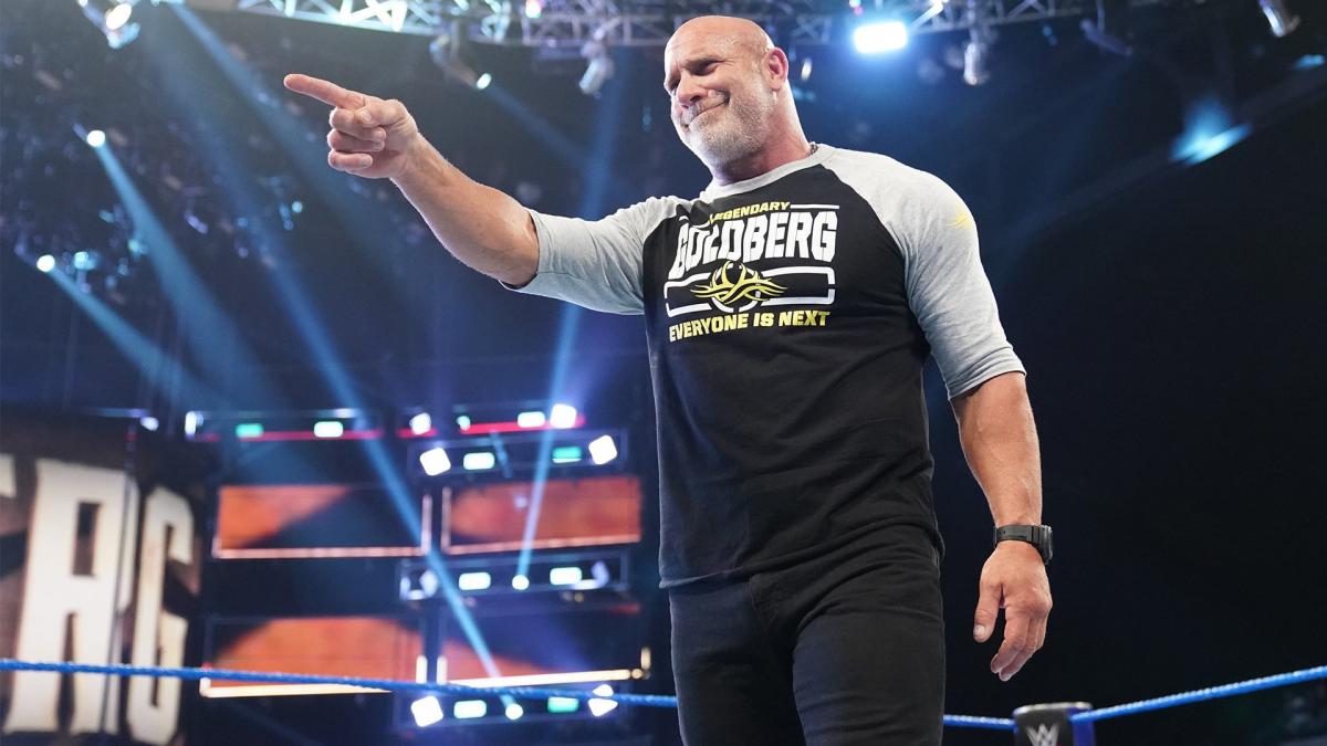 Goldberg and The Undertaker came face-to-face ahead of WWE Super ShowDown