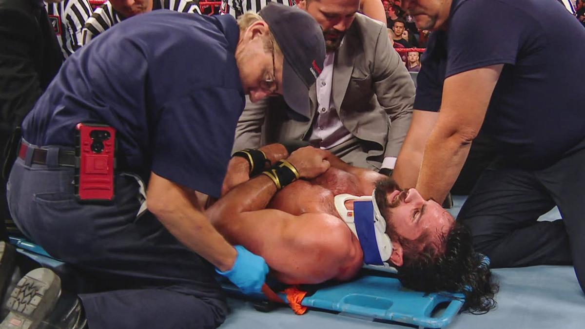 Seth Rollins taken to local medical facility following Brock Lesnar attack