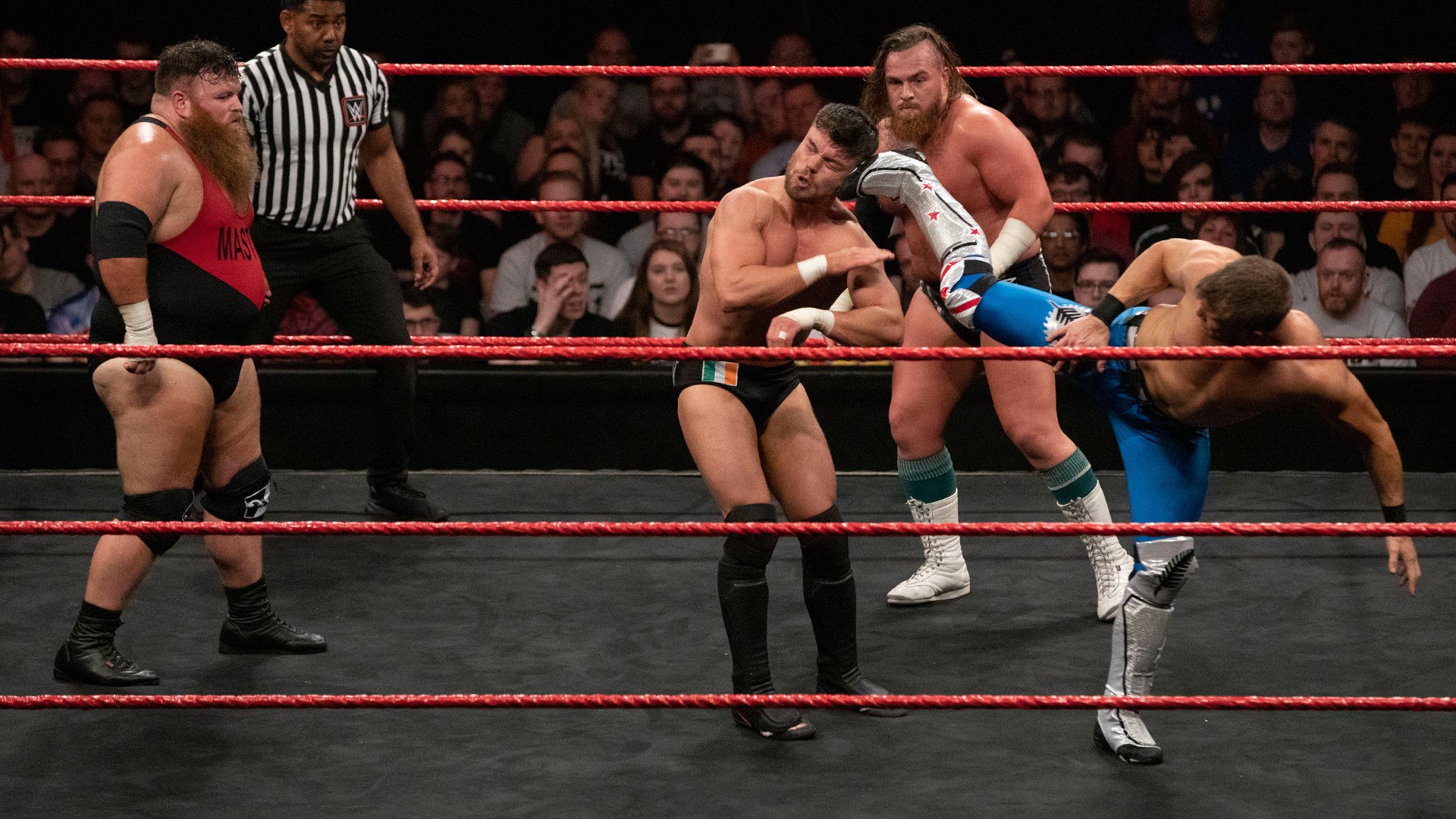 Travis Banks def. Dave Mastiff, Joe Coffey and Jordan Devlin in a No. 1 Contender’s Fatal 4-Way Match