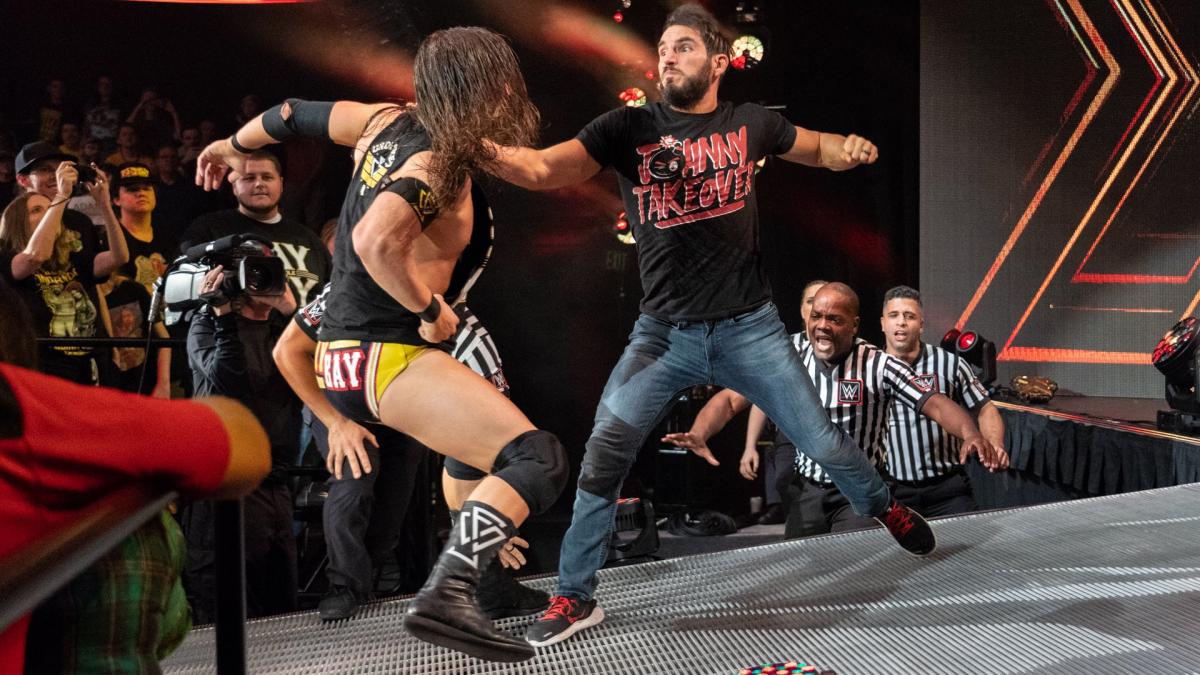 Johnny Gargano made NXT Champion Adam Cole tap out during wild brawl