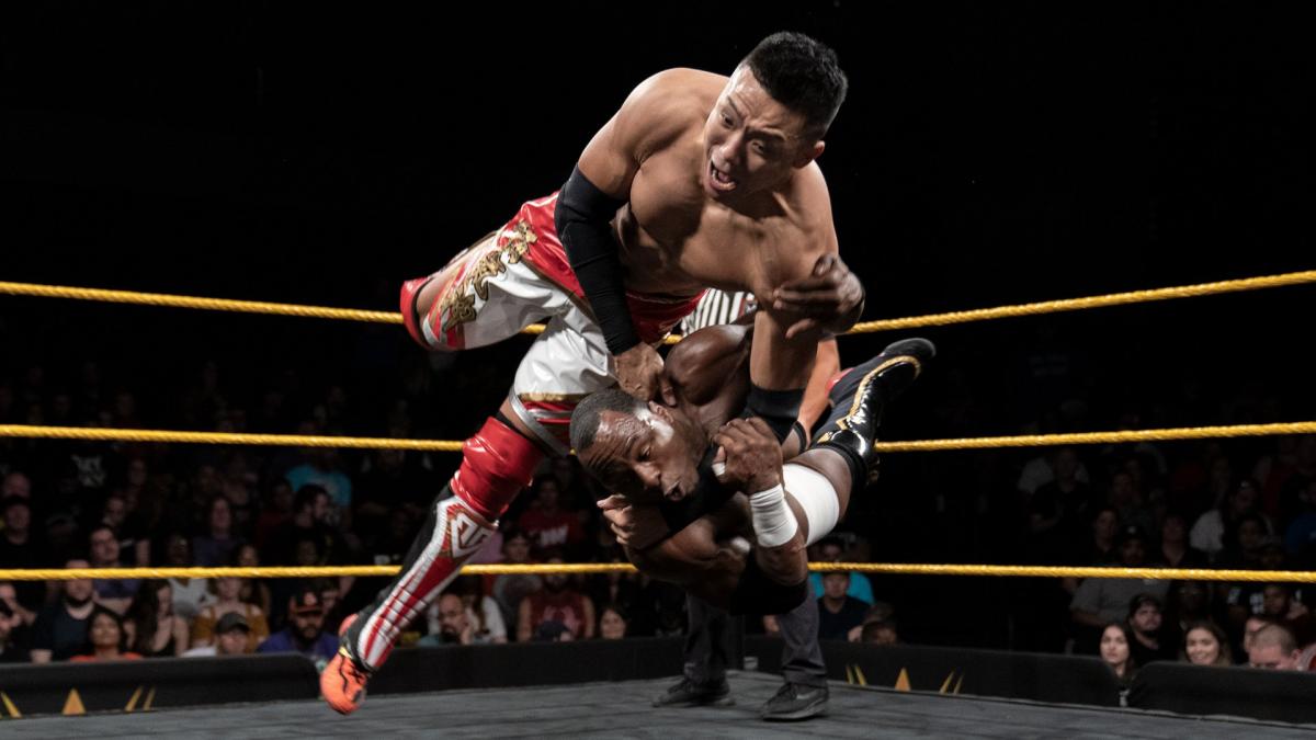 Jordan Myles def. Boa in the first round of the NXT Breakout Tournament