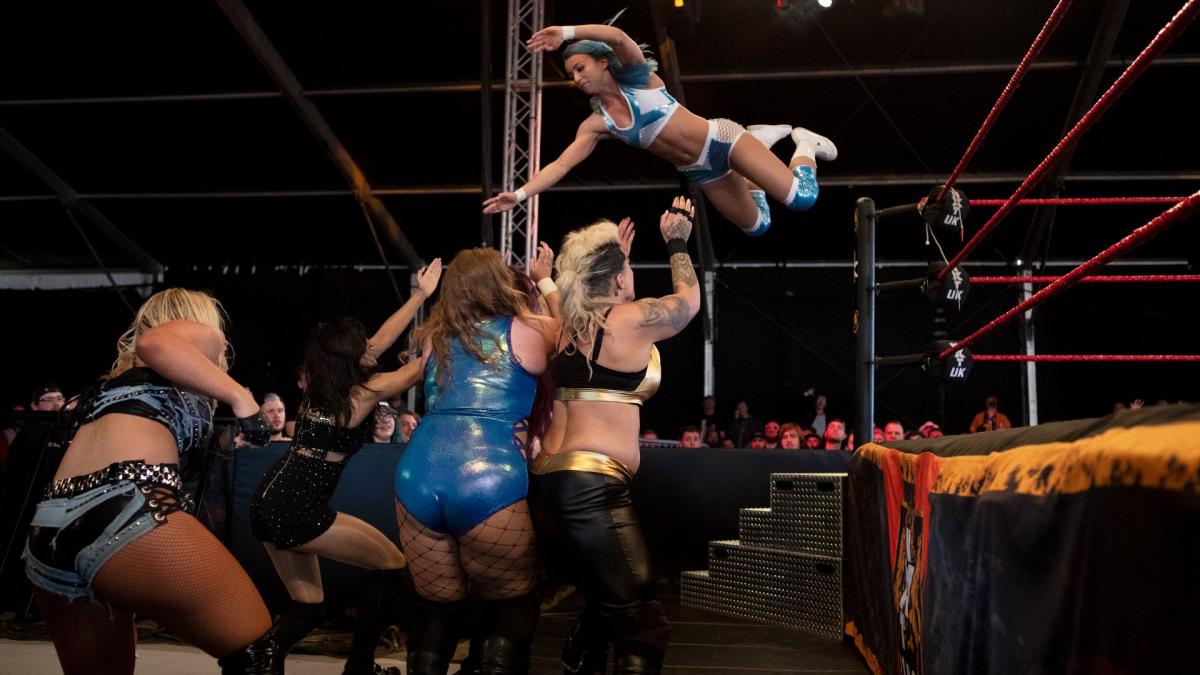 Kay Lee Ray, Jinny & Jazzy Gabert def. NXT UK Women’s Champion Toni Storm, Piper Niven & Xia Brookside