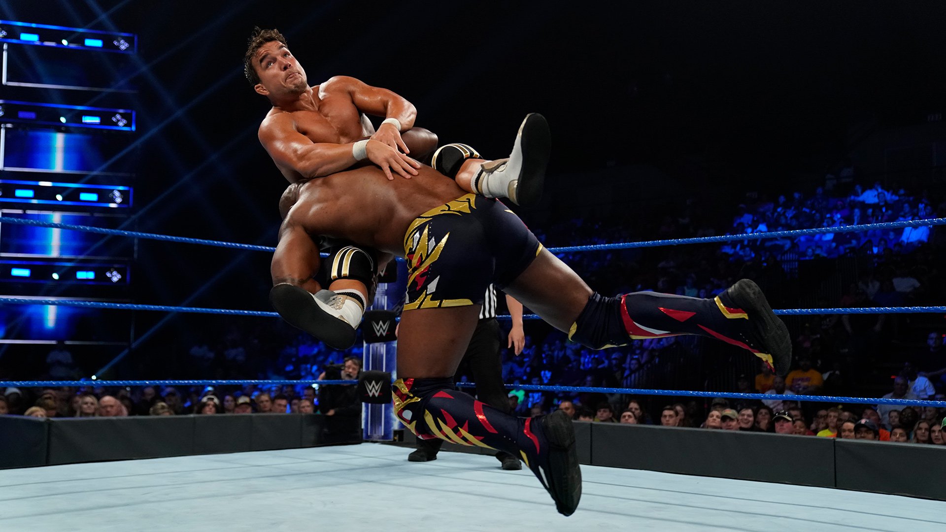 Chad Gable def. Shelton Benjamin in the first round of the King of the Ring Tournament