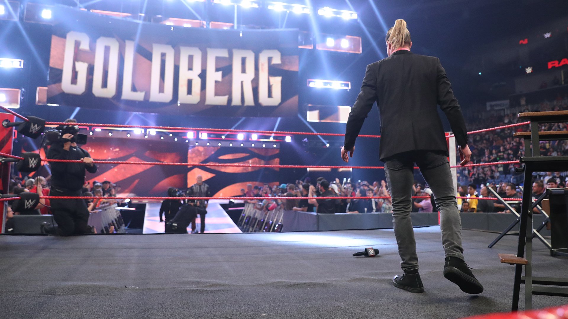 Goldberg confronted Dolph Ziggler on “Miz TV”