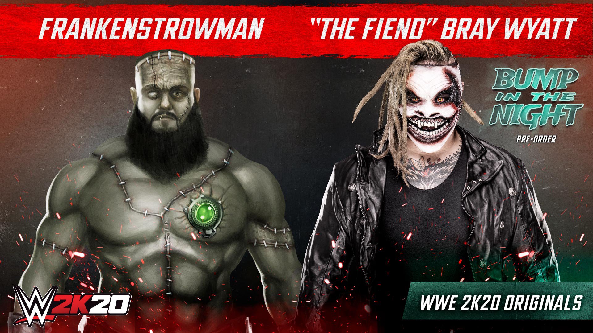 Pre-order WWE 2K20 to get “The Fiend” Bray Wyatt and the WWE 2K20 Originals “Bump in the Night” pack