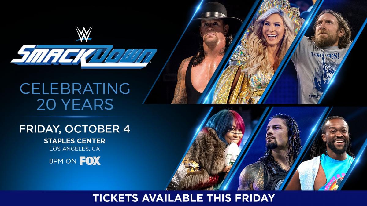 Tickets for SmackDown’s 20th Anniversary in Los Angeles available starting this Friday