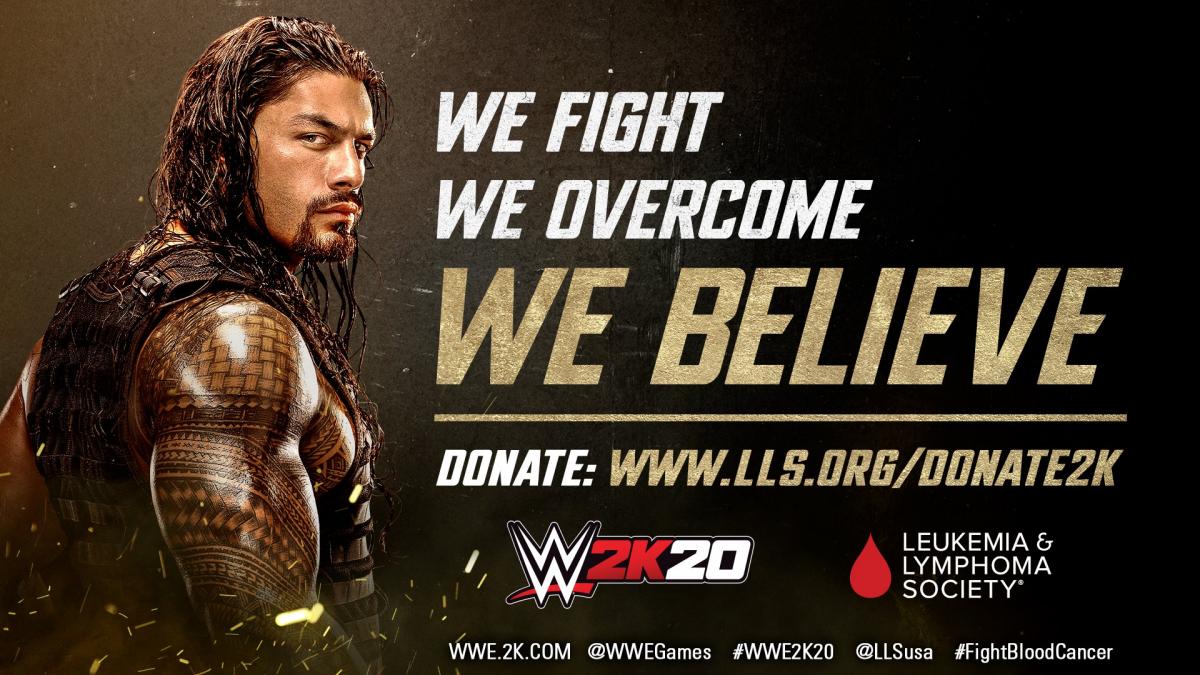 2K announces global partnership for WWE 2K20 with The Leukemia & Lymphoma Society