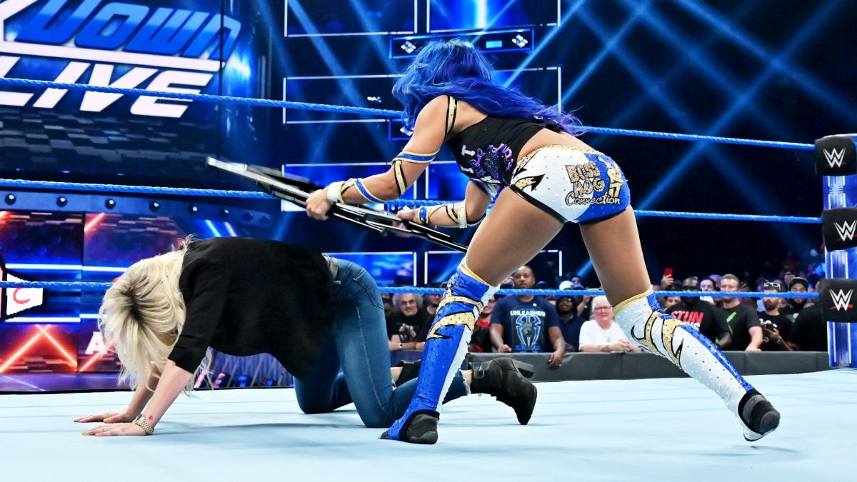 Bayley and Sasha Banks brutally attacked Charlotte Flair