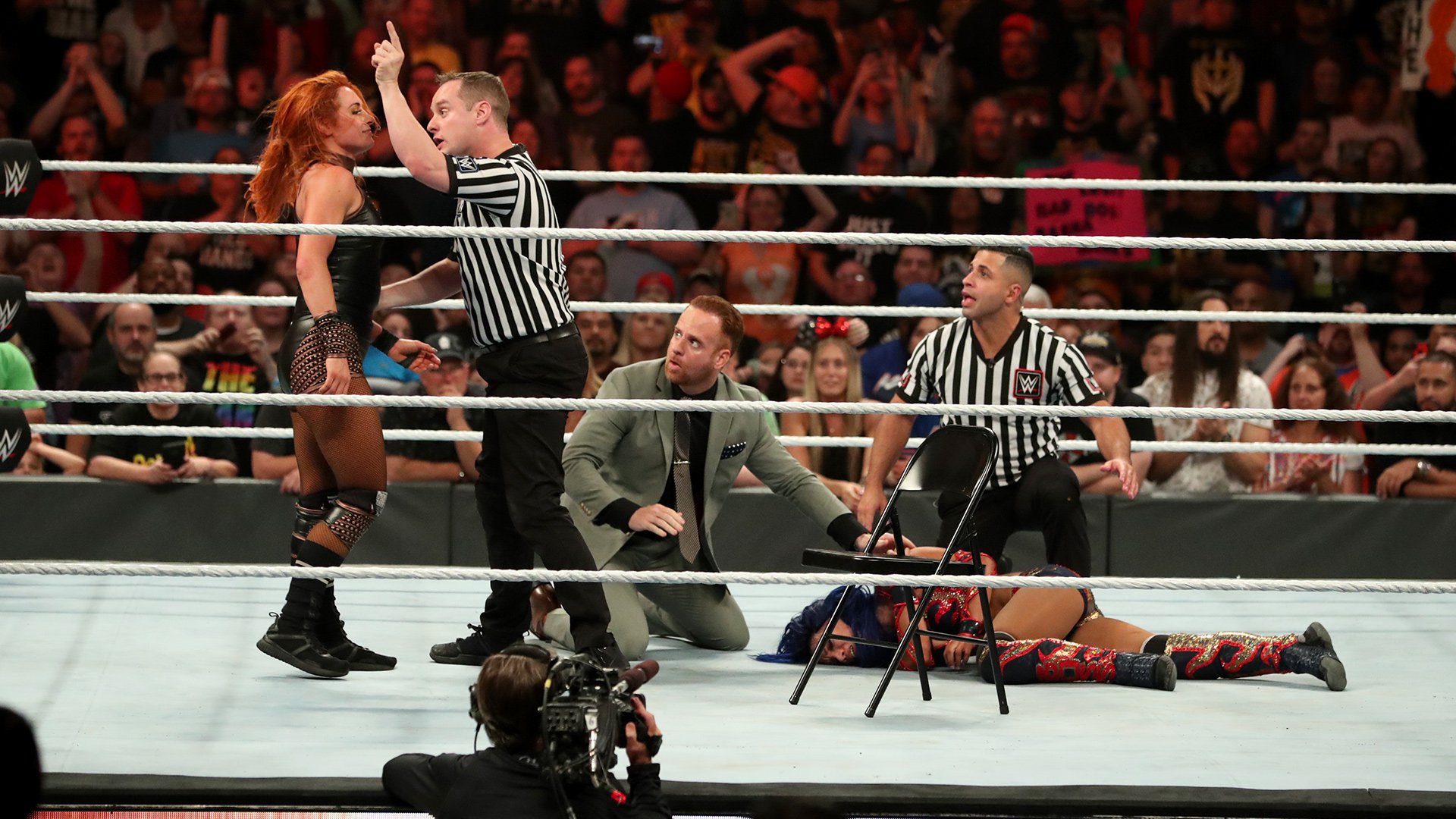 Becky Lynch fined for inadvertently striking a referee