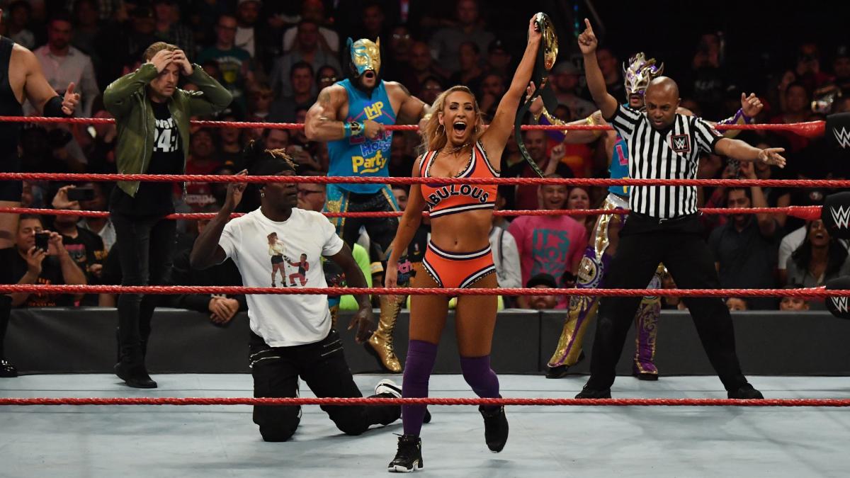 Carmella def. R-Truth to become the new 24/7 Champion