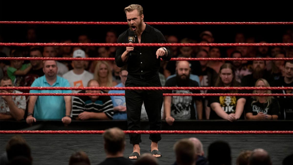 Jordan Devlin confronts Tyler Bate