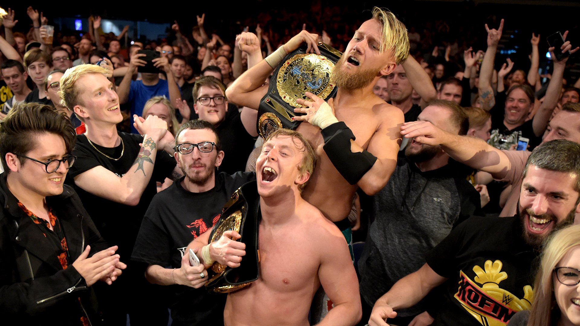 Mark Andrews & Flash Morgan Webster def. The Grizzled Young Veterans and Gallus to capture the NXT UK Tag Team Titles